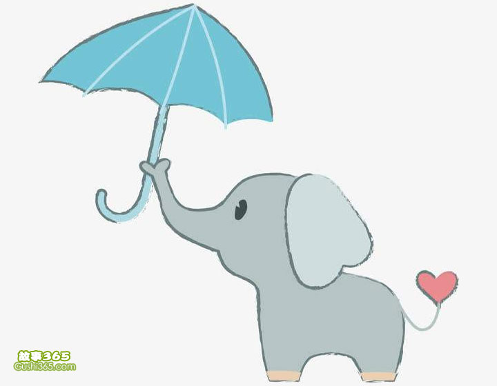小象和大伞
