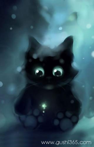 小黑猫帮助了别人，心里美美的！