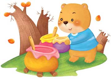 小熊帮忙做果酱