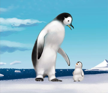 小企鹅和爸爸