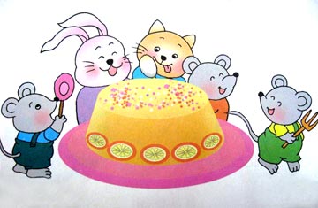 小老鼠做蛋糕